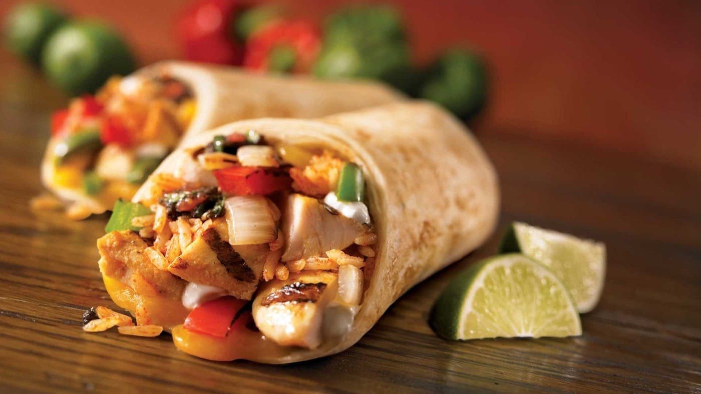 Sausage, egg and cheese breakfast burrito