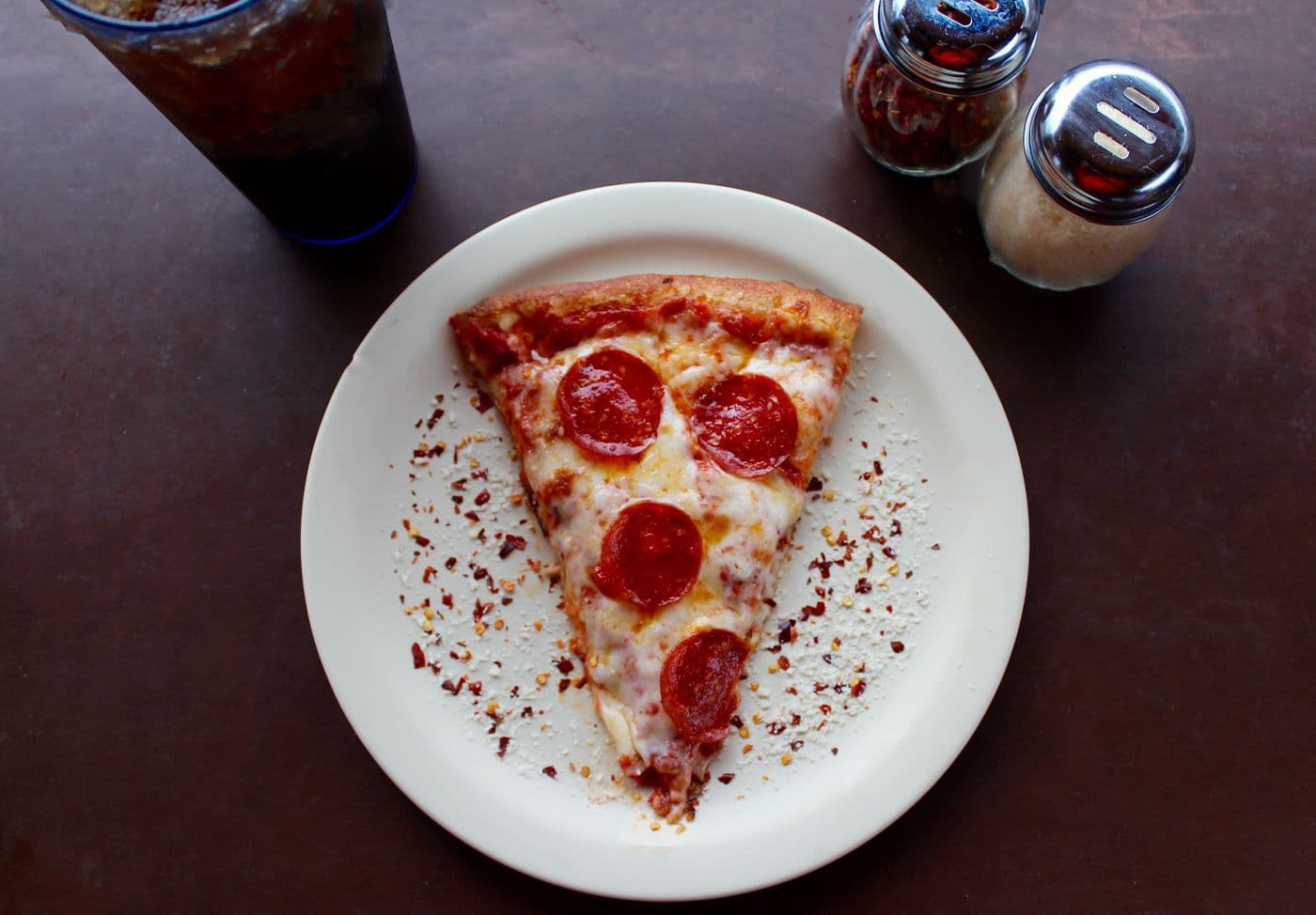 Hot pizza slice, buy one get one free